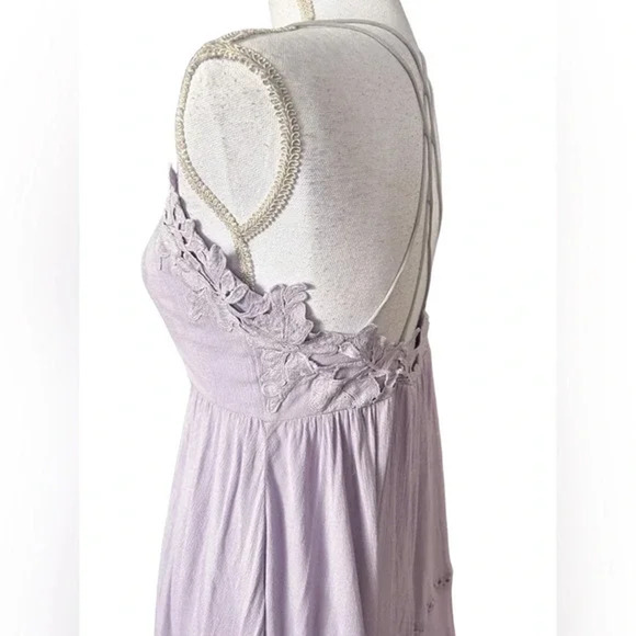 Sisters Of The Tribe Purple Lace Cami Mini Dress Size 12 - Picture 9 of 13